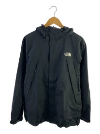 【中古】THE NORTH FACE◆SCOOP JACKET_スクープジャケット/L/ナイロン/BLK/無地【メンズウェア】