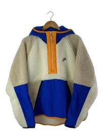 【中古】NIKE◆ジャケット/XL/ポリエステル/CRM/HO190408SIV【メンズウェア】