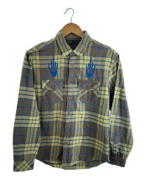【中古】Supreme◆21SS Plaid Flannel Shirts/長袖シャツ/S/コットン/KHK/チェック【メンズウェア】