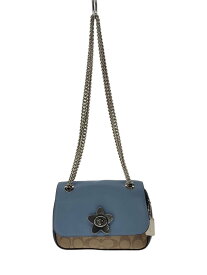 【中古】COACH◆ショルダーバッグ/--/BLU/F72624【バッグ】