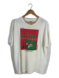 【中古】DELTA◆RUBES/コミック/Tシャツ/XL/コットン/IVO/ヨゴレ有【メンズウェア】