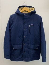 【中古】patagonia◆ジャケット/キッズXXL/ナイロン/NVY/無地/68460/裏ボア【レディースウェア】