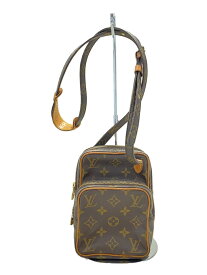 【中古】LOUIS VUITTON◆ミニ・アマゾン_モノグラム・キャンバス_BRW/PVC/BRW【バッグ】