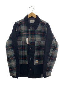 【中古】Carhartt◆カバーオール/XL/ウール/BLK/チェック//【メンズウェア】