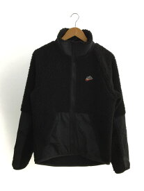【中古】NIKE◆19AW/Sherpa Fleece Jacket Full-Zip/S/ポリエステル/BLK/ボアブルゾン【メンズウェア】