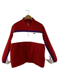 【中古】Supreme◆Supreme/LACOSTE Puffy Half Zip Pullover/M/ポリエステル/RED【メンズウェア】