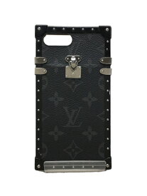 【中古】LOUIS VUITTON◆アイ・トランクIPHONE7+_モノグラム・エクリプス_BLK/M64404/BC1137【服飾雑貨他】