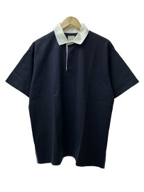 【中古】TOUJOURS◆ラガーシャツ/ポロシャツ/FREE/コットン/NVY【レディースウェア】