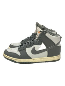 【中古】NIKE◆DUNK HI RETRO SE_ダンク HIGH レトロ SE/28cm/GRY/グレー【シューズ】