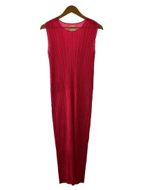 【中古】PLEATS PLEASE ISSEY MIYAKE◆ノースリーブワンピース/--/ポリエステル/PNK/PP51JH136【レディースウェア】