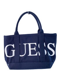 【中古】GUESS◆バッグ/カシミア/NVY/プリント/JP829005【バッグ】