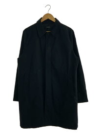 【中古】DKNY(DONNA KARAN NEW YORK)◆ステンカラーコート/M/コットン/BLK/無地【メンズウェア】