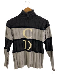 【中古】Christian Dior◆セーター(薄手)/M/ウール/GRY【レディースウェア】