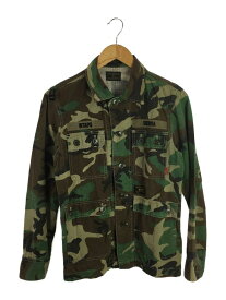 【中古】WTAPS◆長袖シャツ/1/コットン/KHK/カモフラ/132GWDT-SHM01S【メンズウェア】