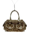 【中古】COACH◆ハンドバッグ/キャンバス/BEG/総柄/6232//【バッグ】