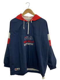 【中古】FILA◆ハーフジップ/アノラック/ナイロンジャケット/S/ポリエステル/NVY/FA5GA3309【メンズウェア】