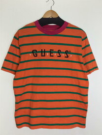 【中古】GUESS◆Tシャツ/M/コットン/ORN/ボーダー/M91P86R6CY2/J.BALVIN/OVERSIZED STRIPE【メンズウェア】