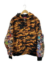 【中古】Supreme◆ジャケット/XL/コットン/AOI Embroidered Hooded Work Jacket【メンズウェア】