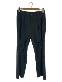 【中古】SHAREEF◆DOUBLE CLOTH WIDE PANTS/2/ポリエステル/BLK/無地/23312009【メンズウェア】