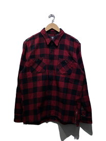 【中古】Timberland◆ネルシャツ/XL/コットン/RED/チェック/TBOA1LLR//【メンズウェア】