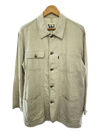 【中古】Y’s for men workshop◆4 Pocket shirt jacket/リネン/CRM/0132-24-304-89【メンズウェア】