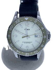 【中古】TIMEX◆クォーツ腕時計/アナログ/ナイロン/GRN/BLK/T2P035/カレイドスコープ【服飾雑貨他】