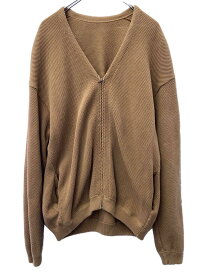 【中古】crepuscule◆moss stitch cardigan/カーディガン(厚手)/2/コットン/CML/無地【メンズウェア】