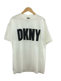 【中古】DKNY(DONNA KARAN NEW YORK)◆Tシャツ/--/コットン/WHT/90s/DKNY//【メンズウェア】