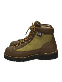 【中古】Danner◆トレッキングブーツ・ダナー ライト/US8/KHK/レザー【シューズ】