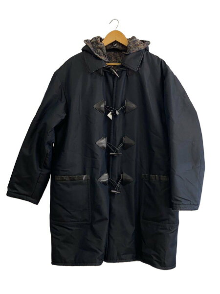 【中古】NICENESS◆DEVOLLE/MULTI-COLORED KASURI DUFFLE COAT/煙草臭有/L/ウール/NVY【メンズウェア】