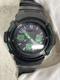 【中古】CASIO◆ソーラー腕時計・G-SHOCK/デジアナ/セラミック/BLK/BLK/SS【服飾雑貨他】