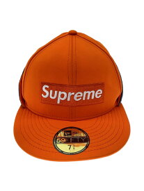 【中古】Supreme◆windstopper Earflap Box Logo/キャップ/7 3/8/ゴアテックス/ORN/メンズ//【服飾雑貨他】