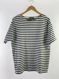 【中古】BROWN by 2-tacs◆Tシャツ/--/コットン/WHT/ボーダー/B27-CR002//【メンズウェア】