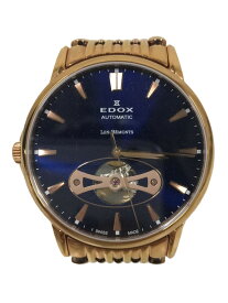 【中古】EDOX◆自動巻腕時計/アナログ/ステンレス/BLU/GLD/8502137RMNIR【服飾雑貨他】