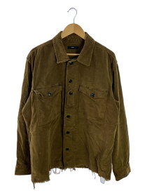 【中古】DIESEL◆カットオフジャケット/XL/コーデュロイ/BRW/ヴィンテージ加工/バッグロゴタグ【メンズウェア】