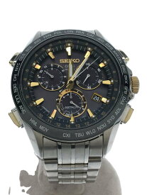 【中古】SEIKO◆ASTRON/アストロン/ソーラー腕時計/アナログ/シルバー/チタンSBXB007/8X82-0AB0-1【服飾雑貨他】