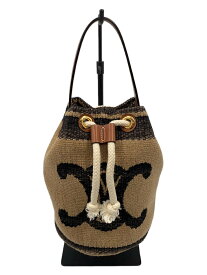 【中古】CELINE◆ハンドバッグ/コットン/BEG【バッグ】