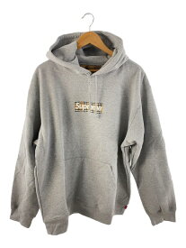【中古】Supreme◆Burberry Box Logo Hooded Sweatshirt/パーカー/XL/コットン/GRY【メンズウェア】