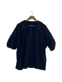 【中古】nest Robe◆ポロシャツ/FREE/コットン/BLK/01222-1050//【レディースウェア】