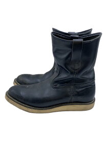 【中古】RED WING◆ペコスブーツ/US8.5/ブラック/レザー/8169【シューズ】