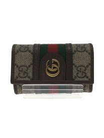 【中古】GUCCI◆キーケース_GGスプリーム/PVC/BEG/レディース【服飾雑貨他】