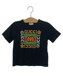 【中古】GUCCI◆Tシャツ/110cm/コットン/BLK/586167 XJCPU【キッズ】