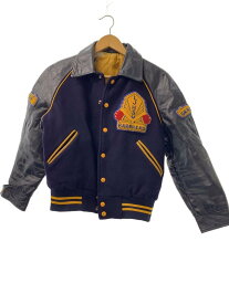 【中古】NELSONS CLUB WEAR/スタジャン/--/ウール/NVY/無地【メンズウェア】