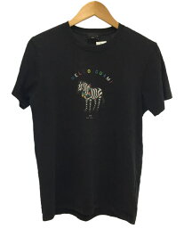 【中古】Paul Smith◆ポロシャツ/M/コットン/NVY/プリント/左袖穴あき2箇所有【メンズウェア】