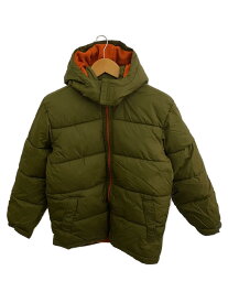 【中古】GAP KIDS◆ダウンジャケット/140cm/ナイロン/KHK/無地【キッズ】