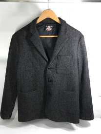 【中古】JOHNSON WOOLEN MILLS◆セットアップ/XXS/ウール/GRY/無地【メンズウェア】