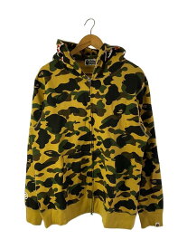 【中古】A BATHING APE◆1st Camo Shark Full Zip Hoodie/ジップパーカー/XL/コットン/カモフラ【メンズウェア】