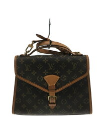 【中古】LOUIS VUITTON◆ベルエア_モノグラム_BRW/PVC/M51122/シリアルSL0927【バッグ】