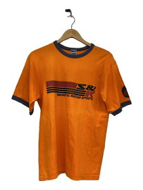 【中古】PLEVO BRAND/リンガープリントTシャツ/L/コットン/ORN【メンズウェア】