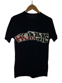 【中古】COMME des GARCONS HOMME◆Tシャツ/S/コットン/BLK/HS-T030【メンズウェア】